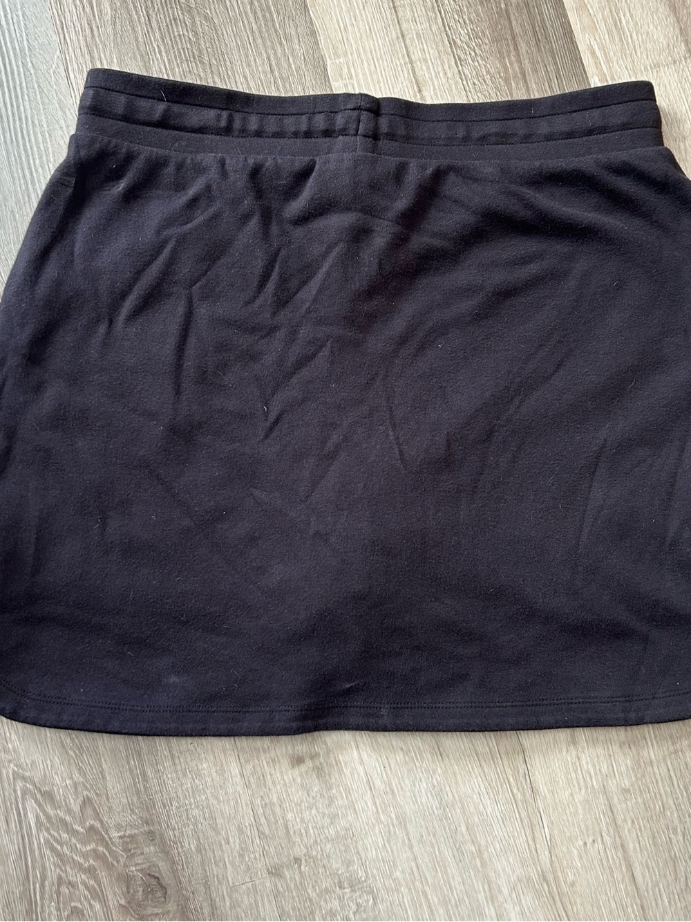 croft & barrow Black Pull-On Mini Skort Skirt Drawstring Pockets Size M - Picture 2 of 9